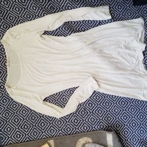 White plain dress